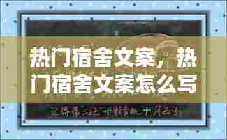 热门宿舍文案，热门宿舍文案怎么写 
