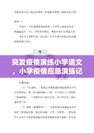 突发疫情演练小学语文，小学疫情应急演练记录 