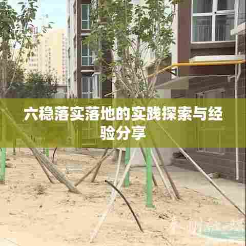 六稳落实落地的实践探索与经验分享