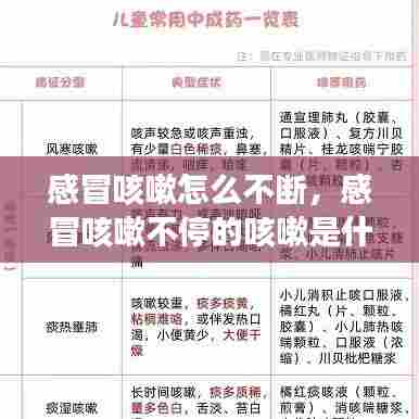 感冒咳嗽怎么不断，感冒咳嗽不停的咳嗽是什么原因 