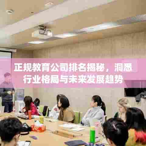 正规教育公司排名揭秘,洞悉行业格局与未来发展趋势