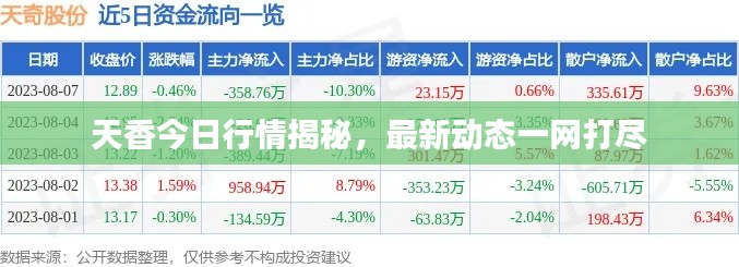 天香今日行情揭秘,最新动态一网打尽