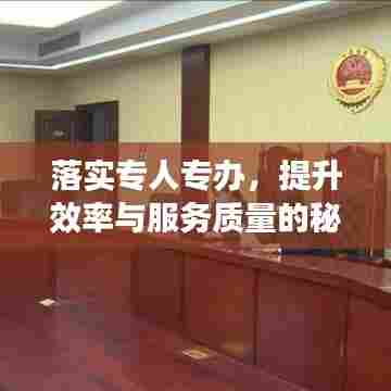落实专人专办,提升效率与服务质量的秘诀所在