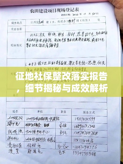 征地社保整改落实报告，细节揭秘与成效解析