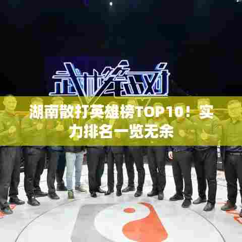 湖南散打英雄榜TOP10!实力排名一览无余