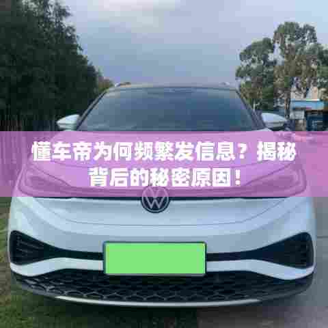 懂车帝为何频繁发信息?揭秘背后的秘密原因!