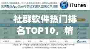 社群软件热门排名TOP10,精选推荐,一网打尽!