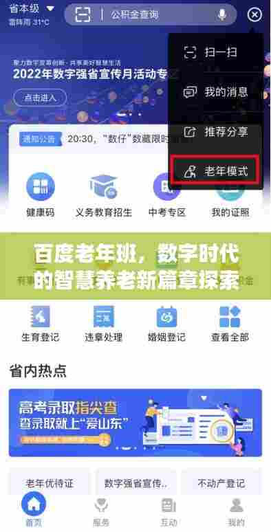百度老年班,数字时代的智慧养老新篇章探索