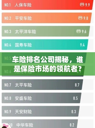 车险排名公司揭秘,谁是保险市场的领航者?