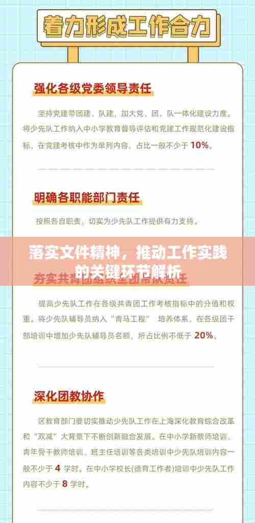 落实文件精神,推动工作实践的关键环节解析