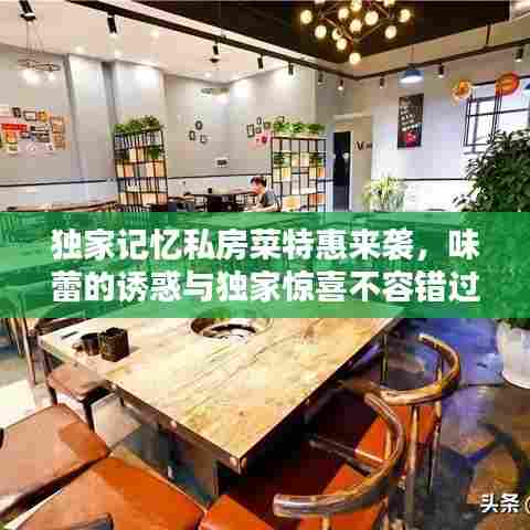 独家记忆私房菜特惠来袭,味蕾的诱惑与独家惊喜不容错过